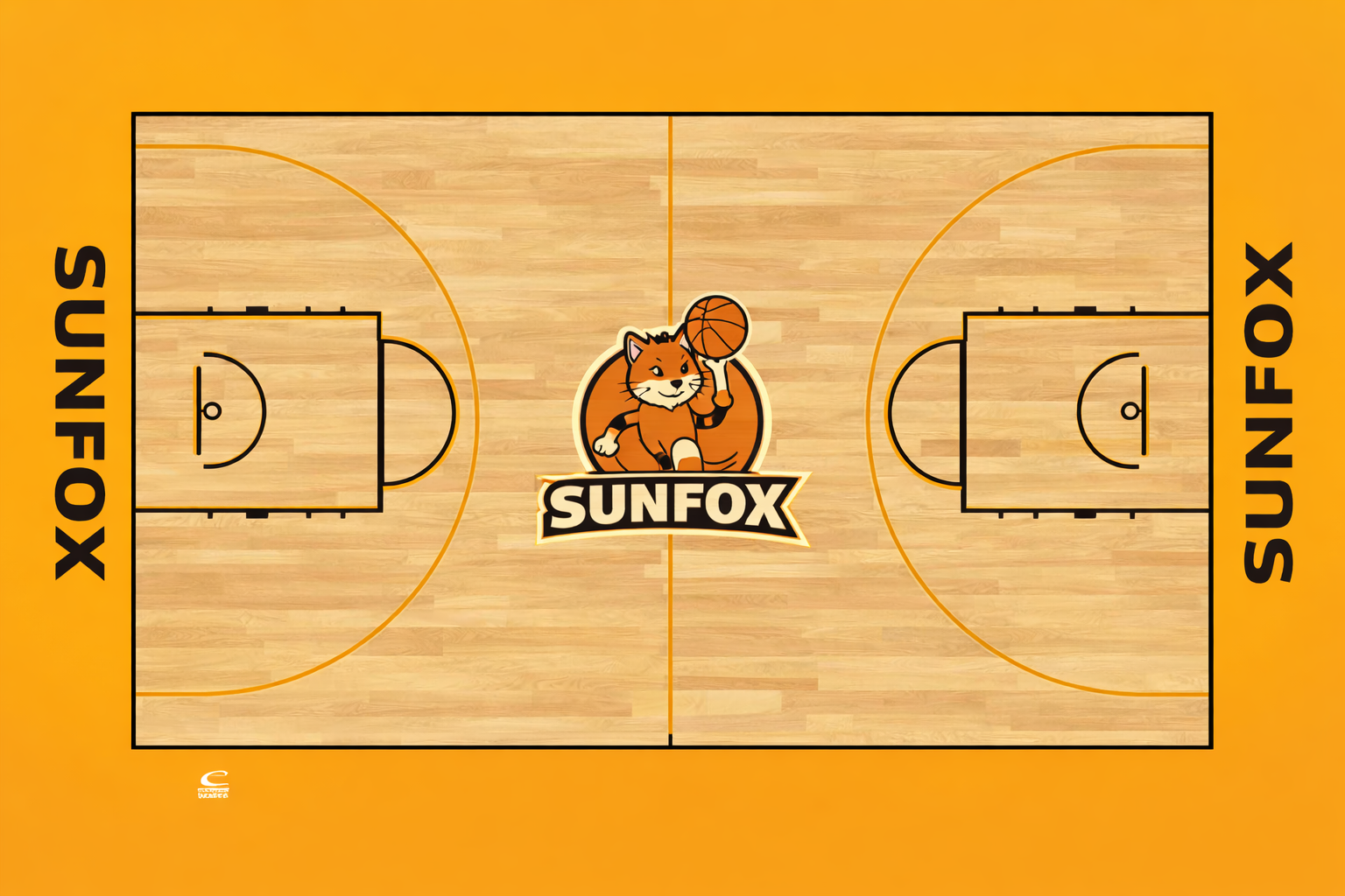 標(biāo)準(zhǔn)顏色分區(qū)運(yùn)動(dòng)球場(chǎng)效果圖